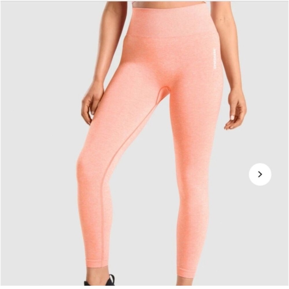 Gymshark Orange Adapt Marl Seamless Legging Size XS